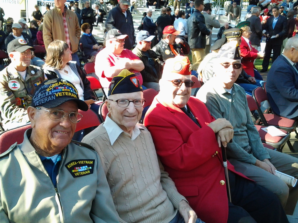SHIPMATES POTTER, BAUM, BROUSSARD AND ROGERS AT THE BEIRUT MEMORIAL CEREMONY ON 23 OCTOBER 2014