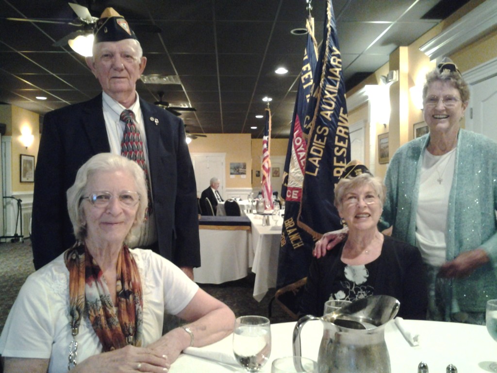 BERTHA ERICKSON WITH HER HUSBAND CURTIS, BRENDA GOOD AND ROSSIE RITTER AT THE JOINT INSTALLATION ON 9 JUNE 2015