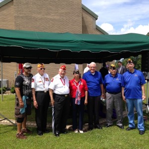 S/M'S ALERS, BARROWS, BROUSSARD, AIDA LITTLEJOHN (UNIT 208), CLEVELAND, MELVIN AND ROGERS AT THE MEMORIAL DAY CEREMONY AT THE VETERANS CEMETERY IN JACKSONVILLE ON 30 MAY 2016